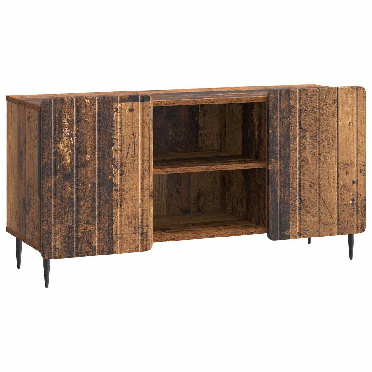 TV-skab 102 x 34,5 x 52 cm Gammelt træ Konstrueret træ