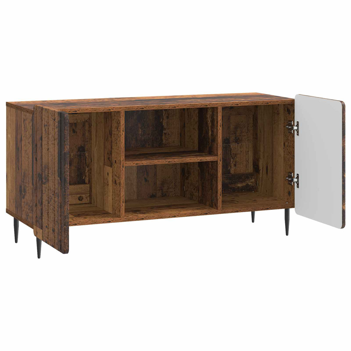 TV-skab 102 x 34,5 x 52 cm Gammelt træ Konstrueret træ