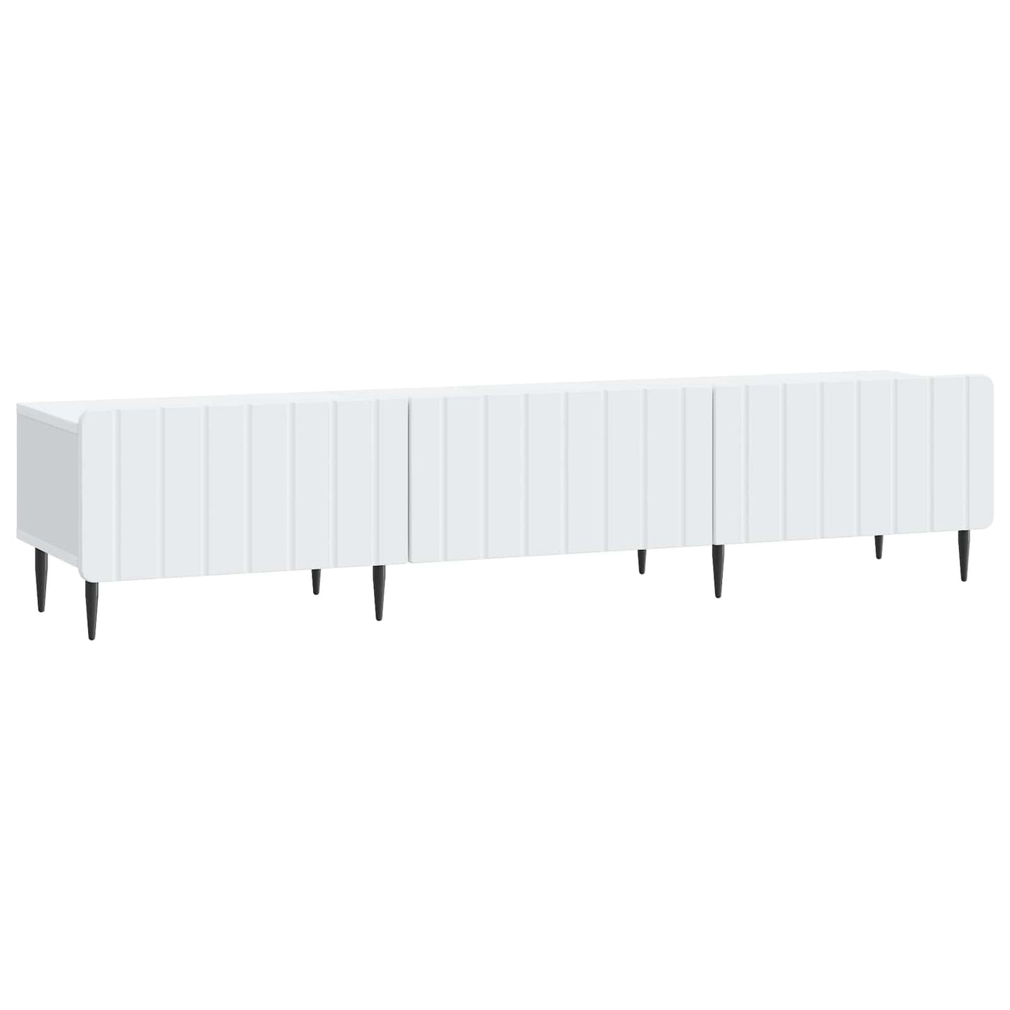 TV-skab med skuffe Hvid 147 x 34,5 x 32 cm Konstrueret træ