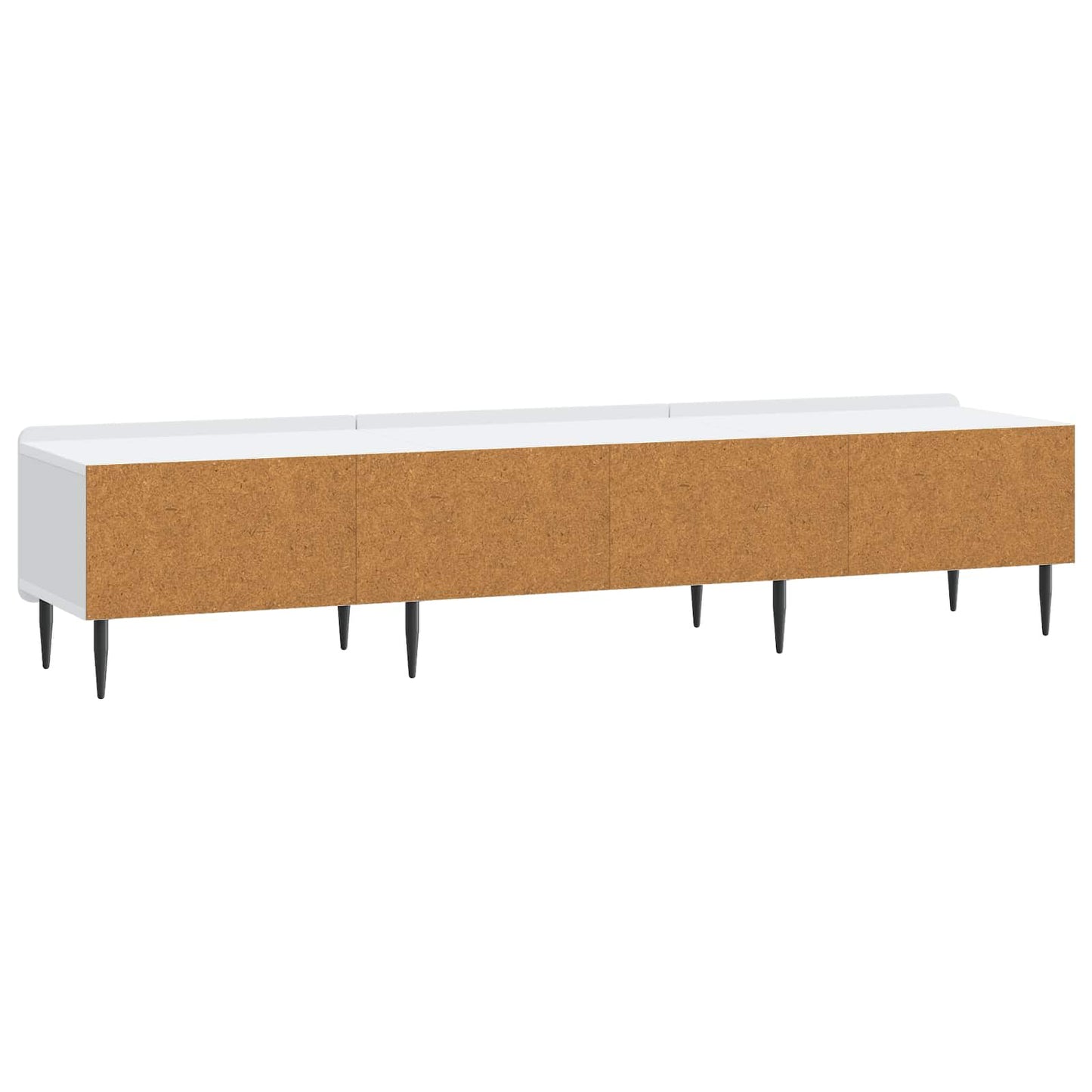 TV-skab med skuffe Hvid 147 x 34,5 x 32 cm Konstrueret træ