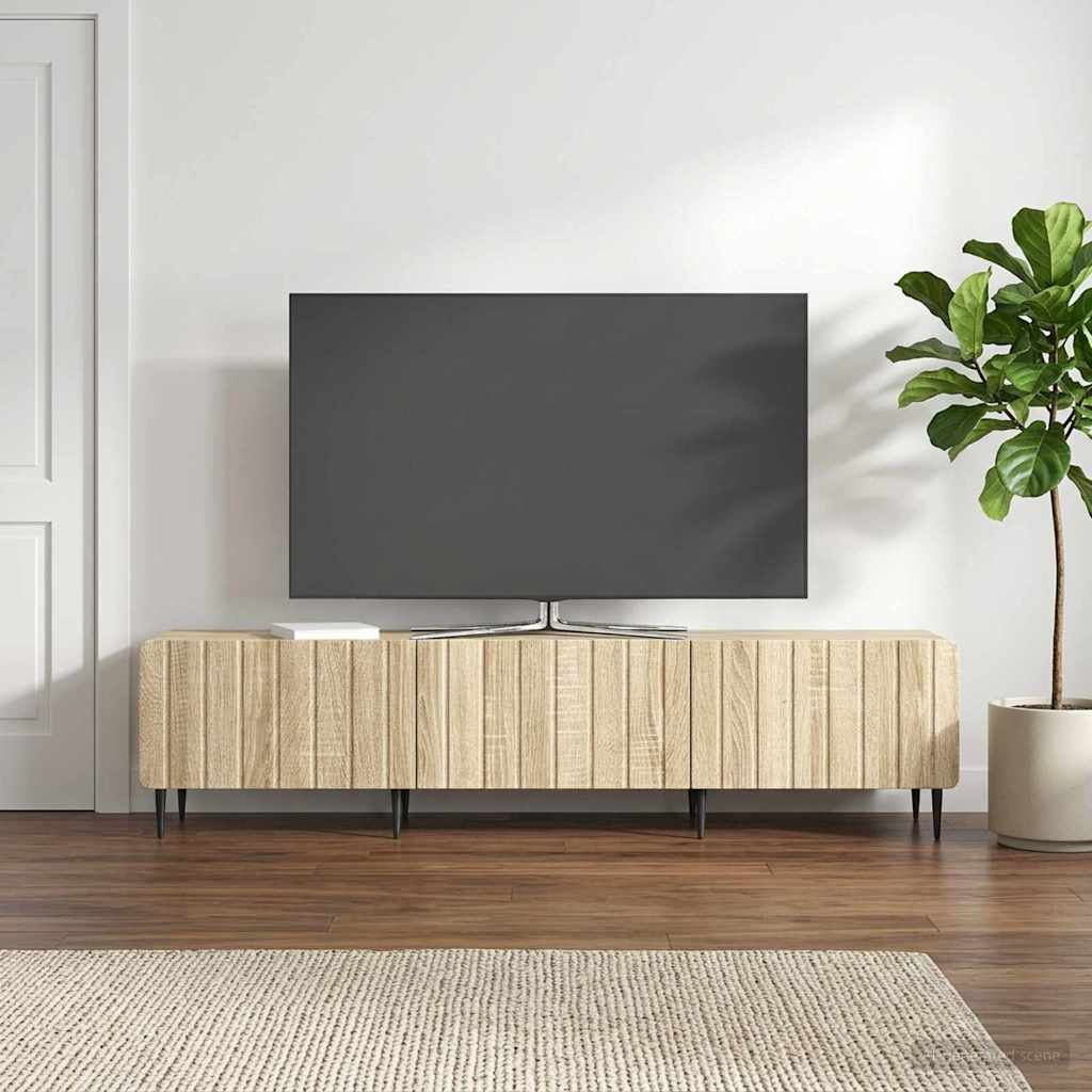 TV-skab 147 x 34,5 x 32 cm Sonoma-eg Konstrueret træ