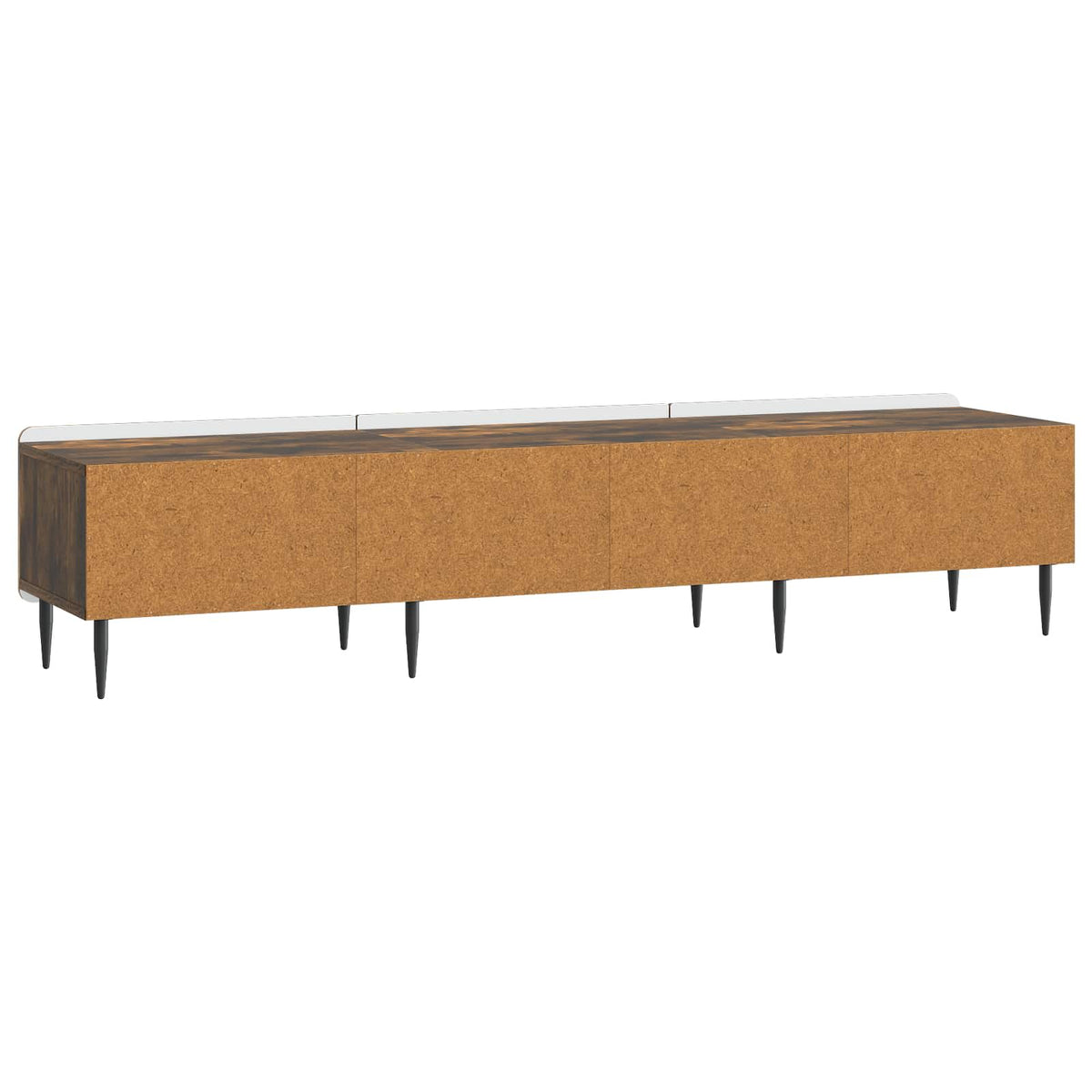 TV-skab med skuffe Røget eg 147 x 34,5 x 32 cm Konstrueret træ