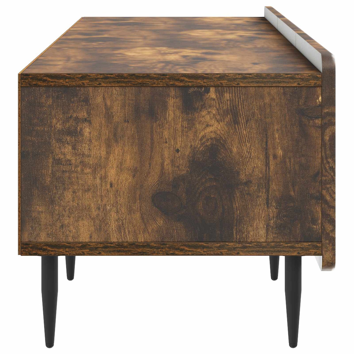 TV-skab med skuffe Røget eg 147 x 34,5 x 32 cm Konstrueret træ