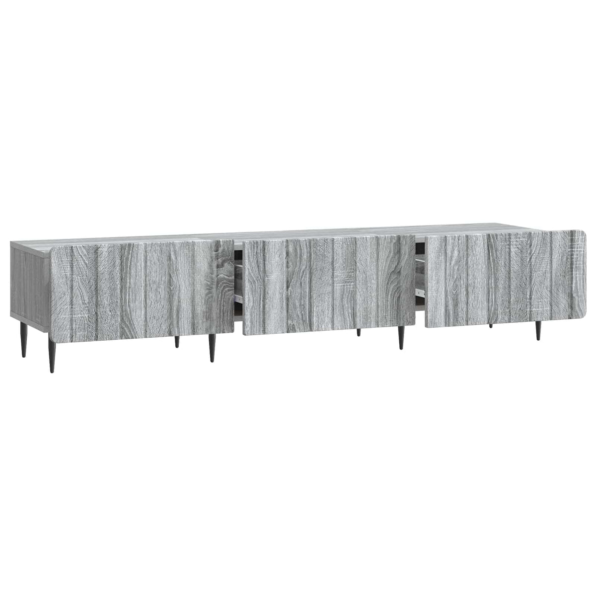 TV-skab Grå sonoma-eg 147 x 34,5 x 32 cm Konstrueret træ