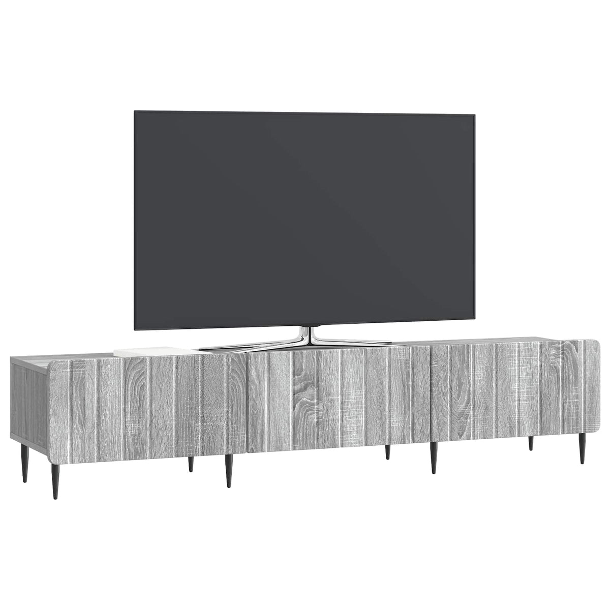TV-skab Grå sonoma-eg 147 x 34,5 x 32 cm Konstrueret træ