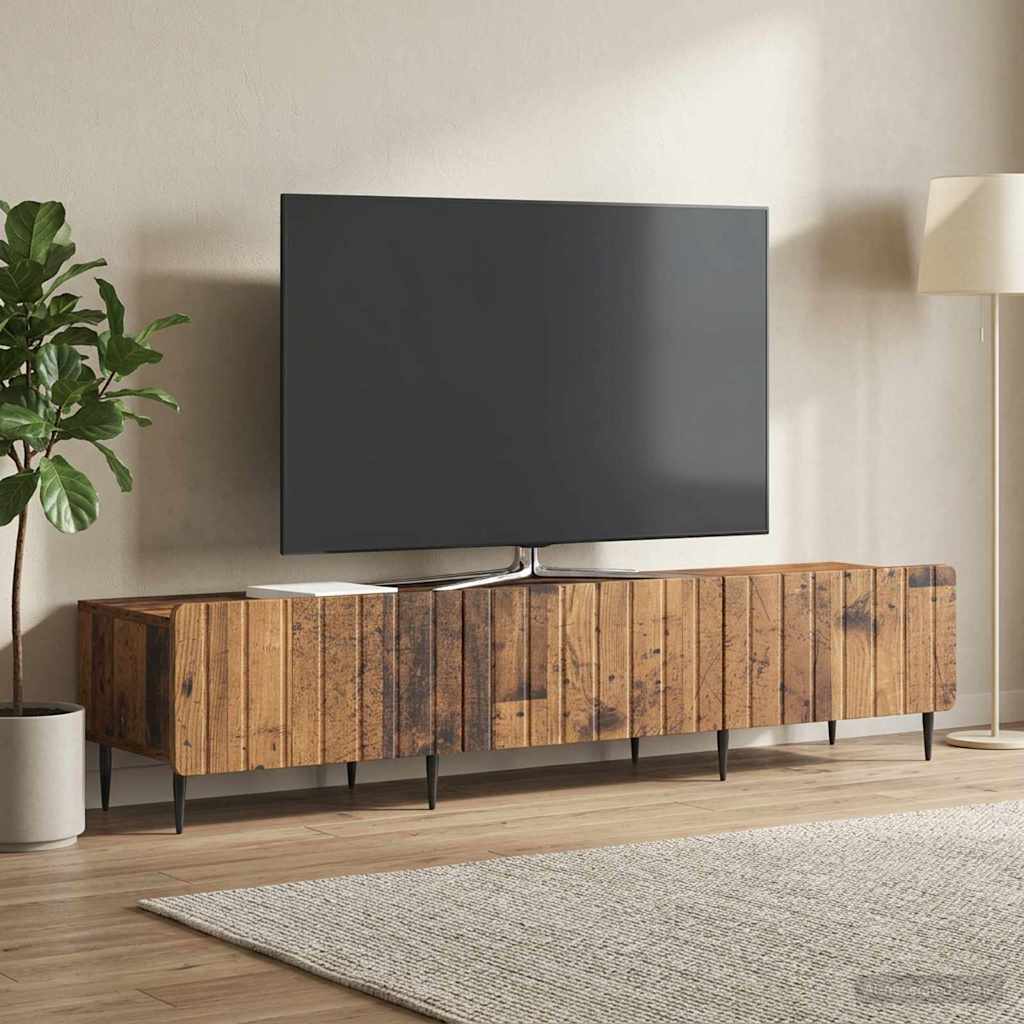 TV-skab Gammelt træ 147 x 34,5 x 32 cm Konstrueret træ