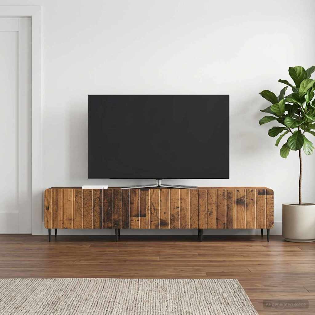 TV-skab Gammelt træ 147 x 34,5 x 32 cm Konstrueret træ