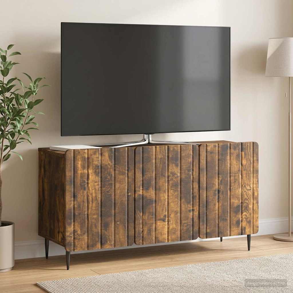 TV-skab 99 x 34,5 x 52 cm Røget eg Konstrueret træ