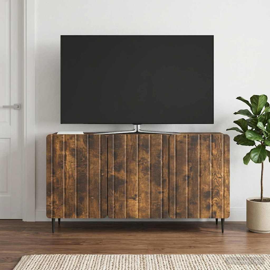 TV-skab 99 x 34,5 x 52 cm Røget eg Konstrueret træ