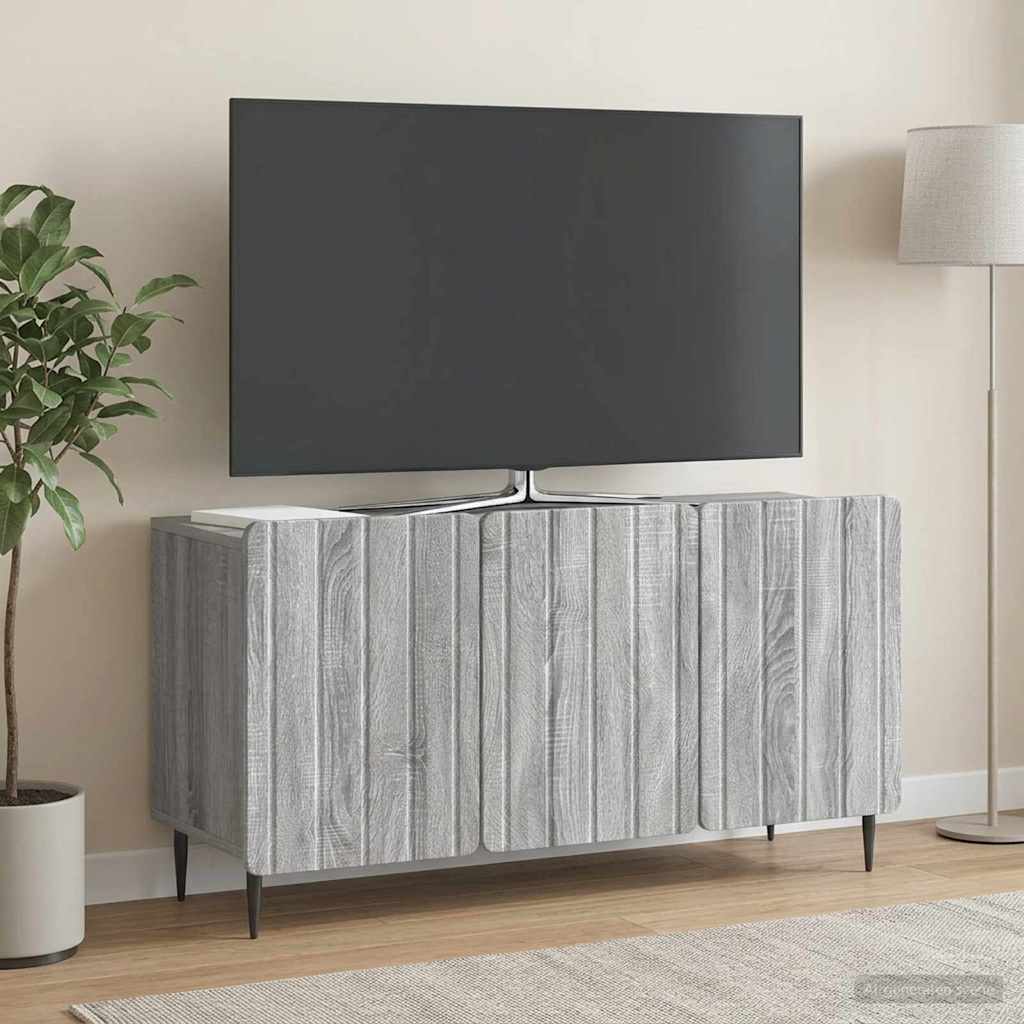 TV-skab 99 x 34,5 x 52 cm Grå sonoma-eg Konstrueret træ