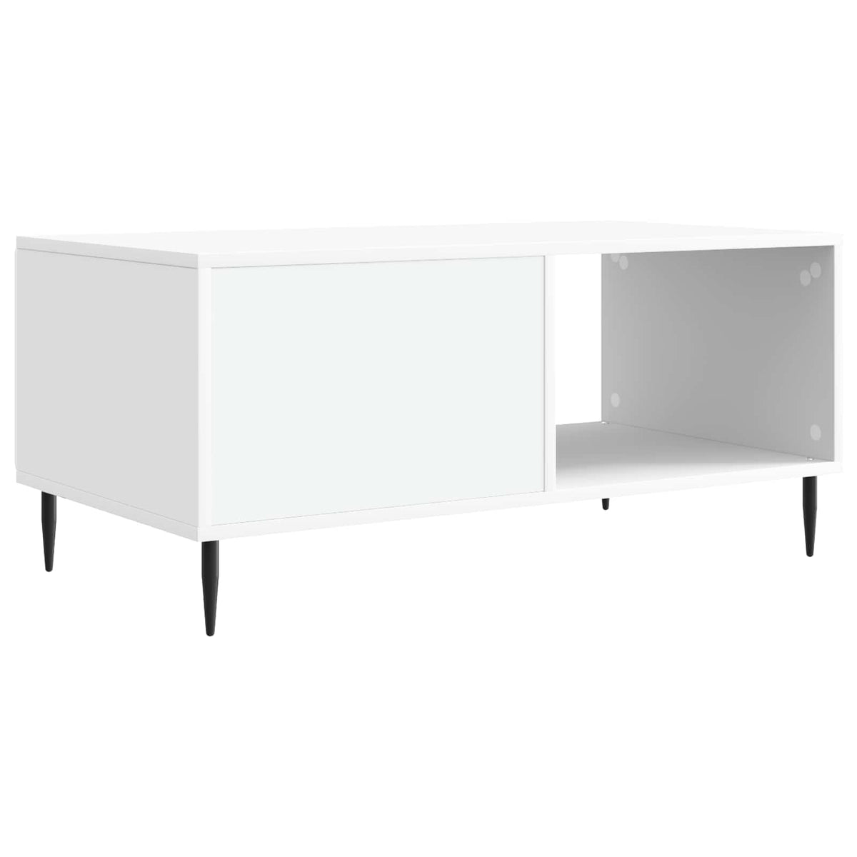 Sofabord Hvid 90 x 50 x 40 cm Konstrueret træ