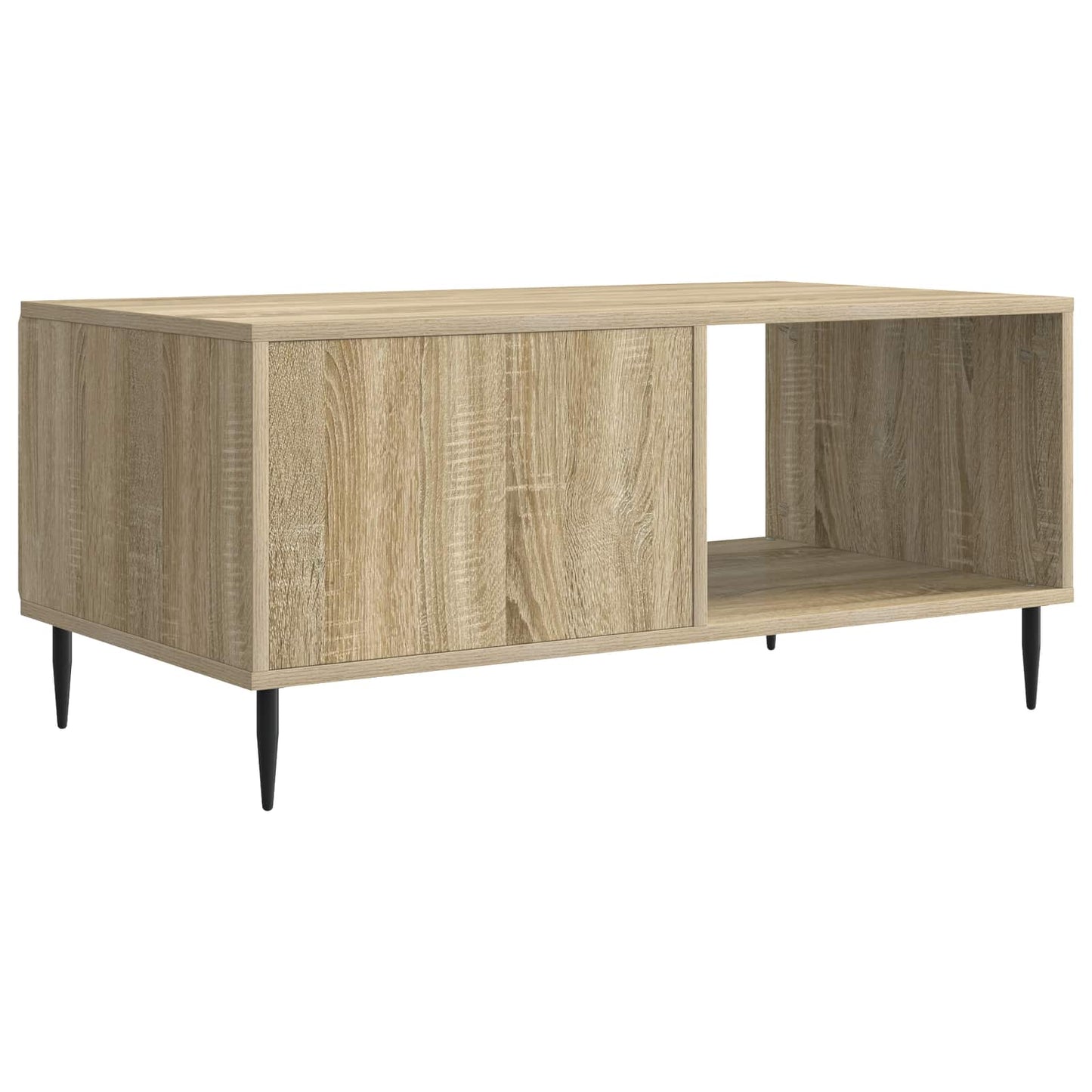 Sofabord Sonoma-eg 90 x 50 x 40 cm Konstrueret træ