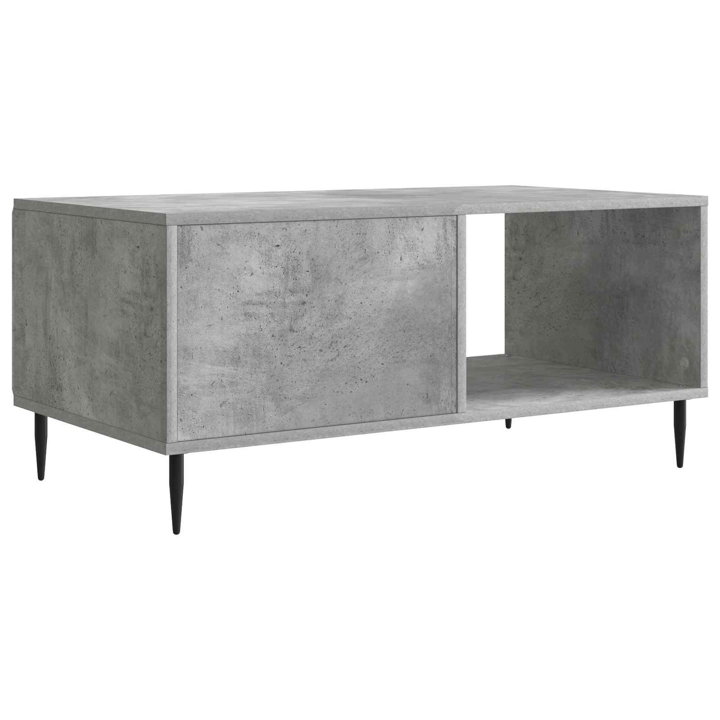 Sofabord Betongrå 90 x 50 x 40 cm Konstrueret træ