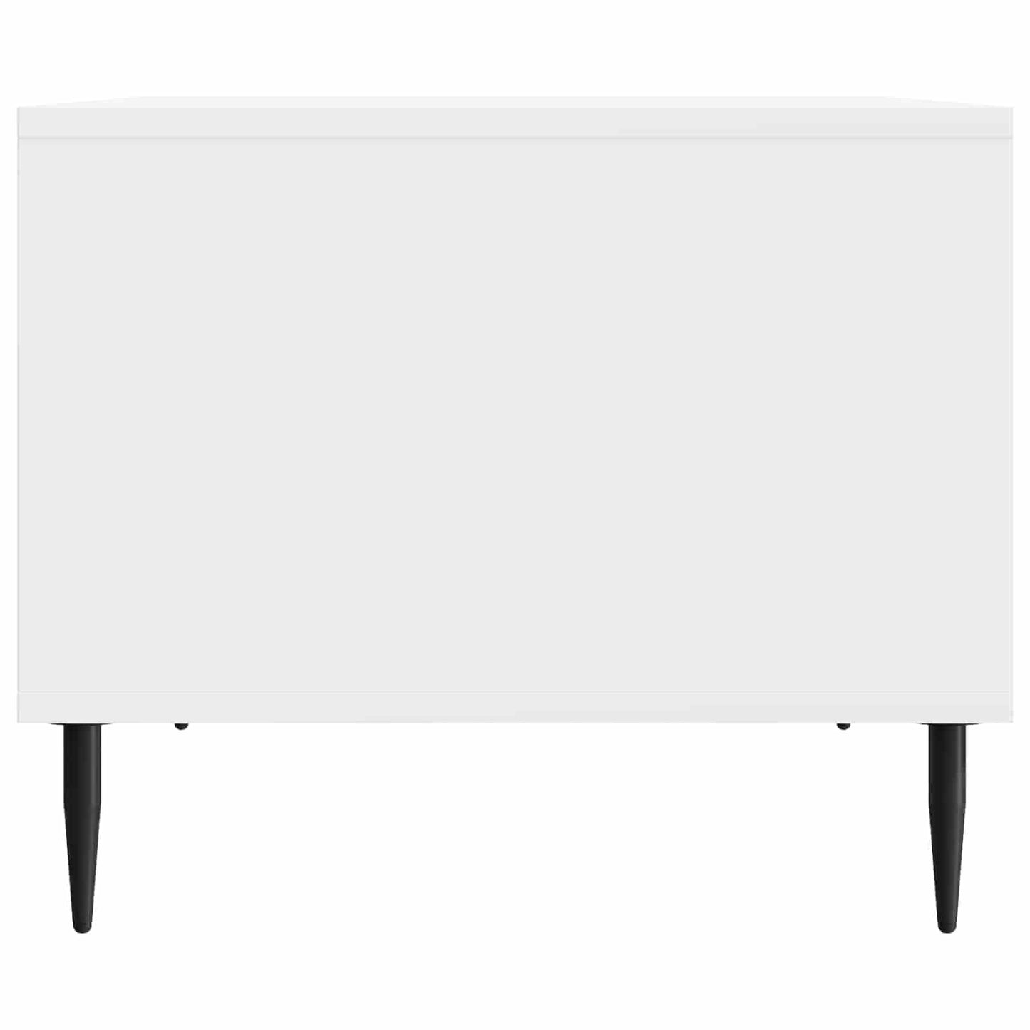 Sofabord Hvid højglans 90 x 50 x 40 cm Konstrueret træ