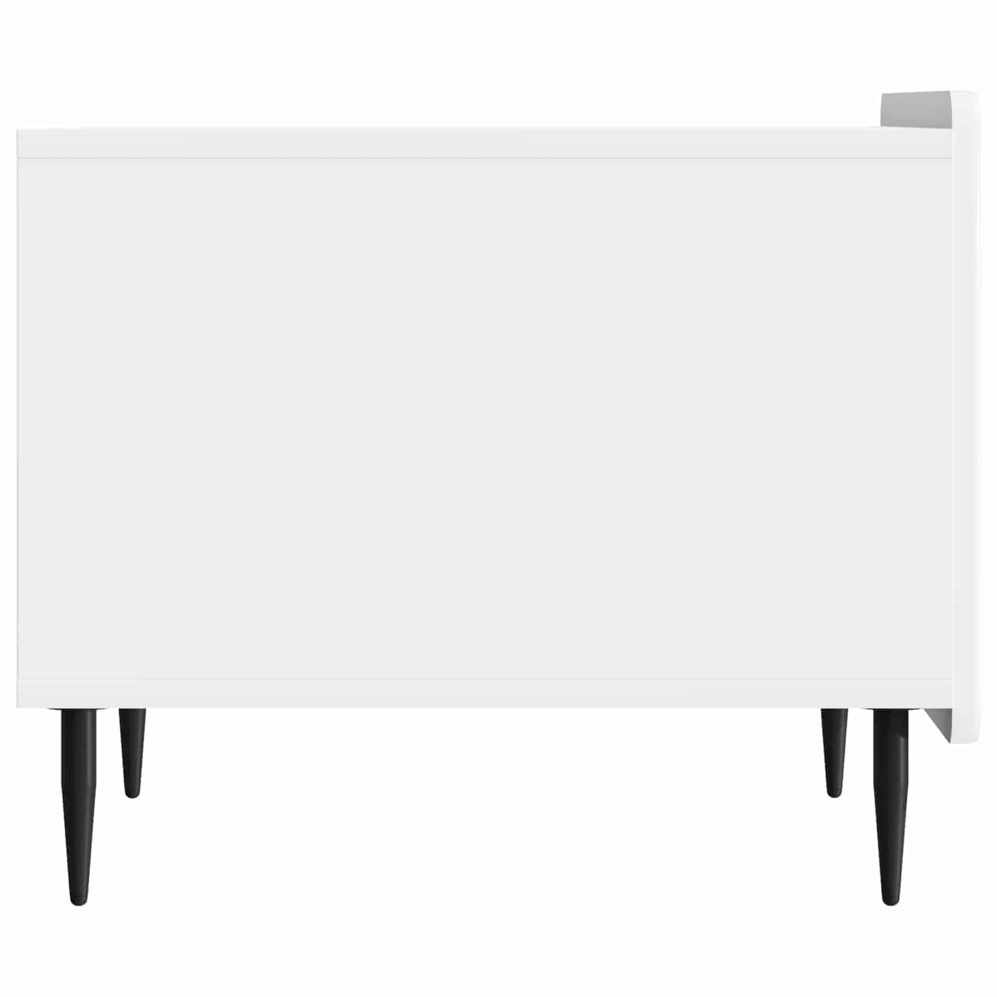Sofabord Hvid højglans 49 x 50 x 42 cm Konstrueret træ