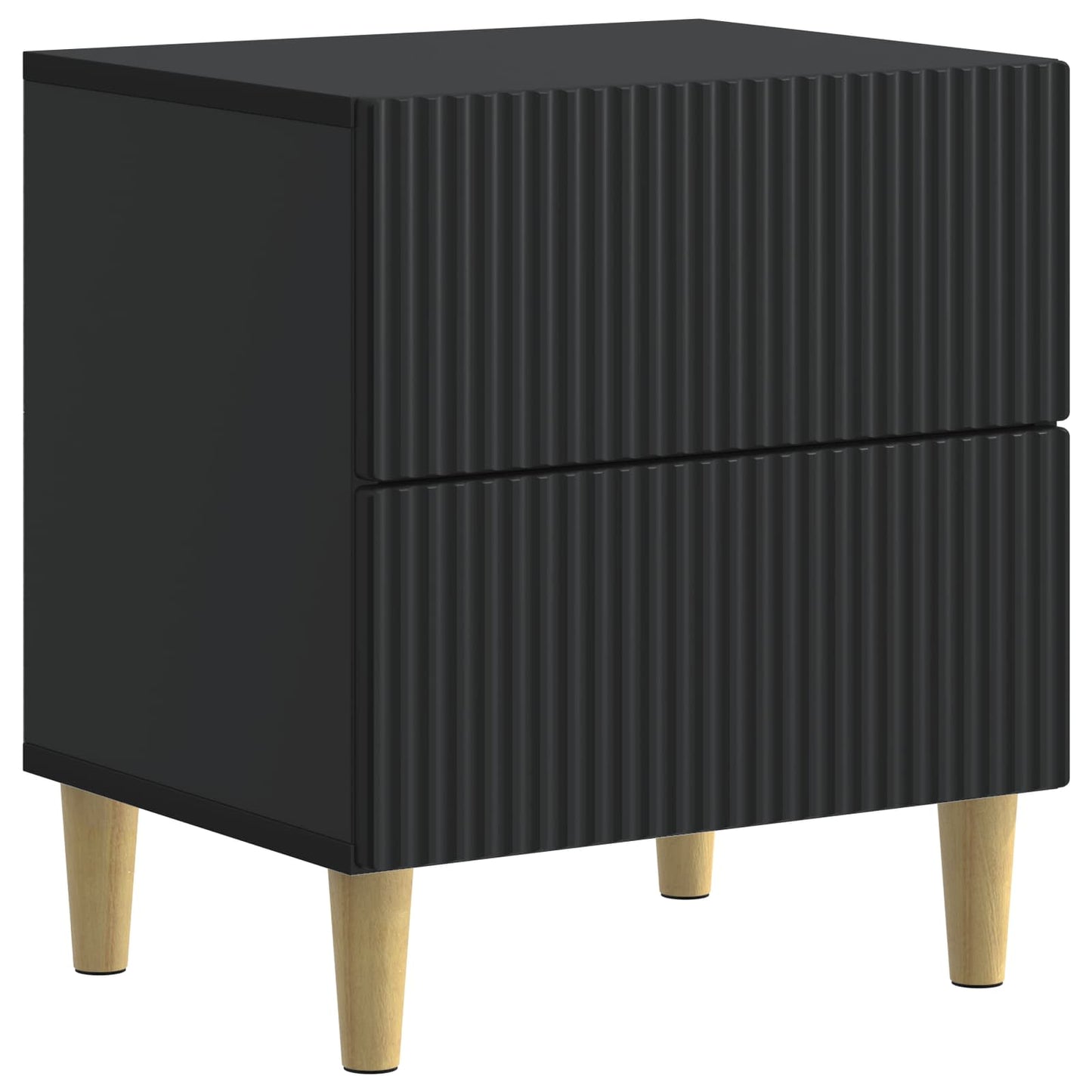 Natskab 2 stk. Sort 43 x 34,5 x 48 cm Konstrueret træ