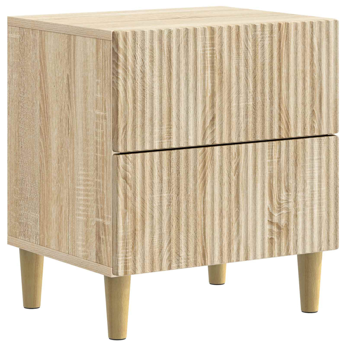 Natskab 2 stk. Sonoma-eg 43 x 34,5 x 48 cm Konstrueret træ