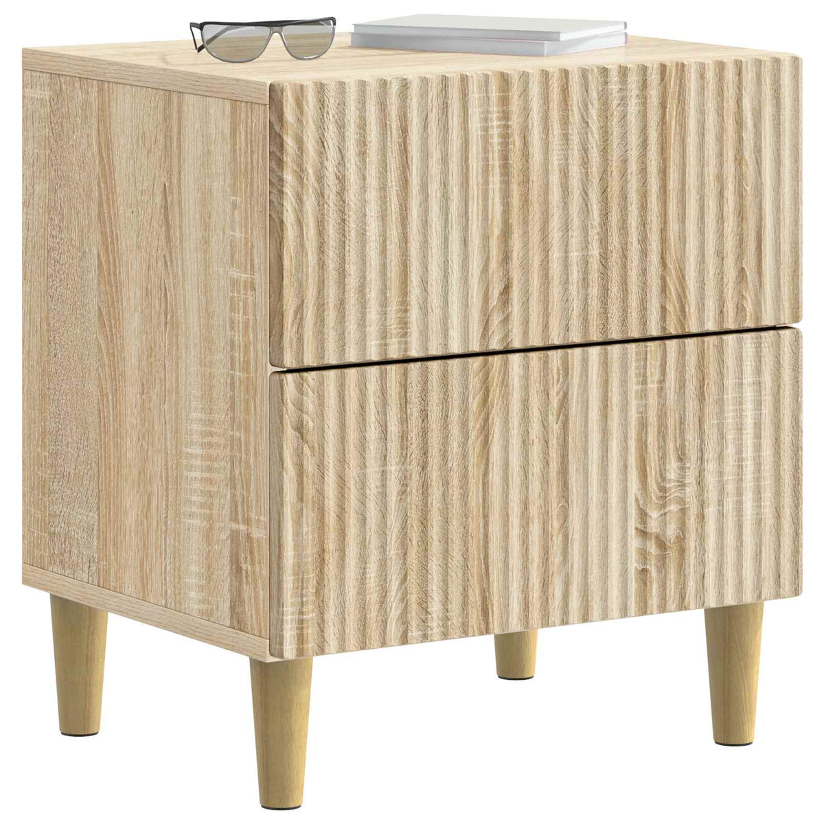 Natskab 2 stk. Sonoma-eg 43 x 34,5 x 48 cm Konstrueret træ