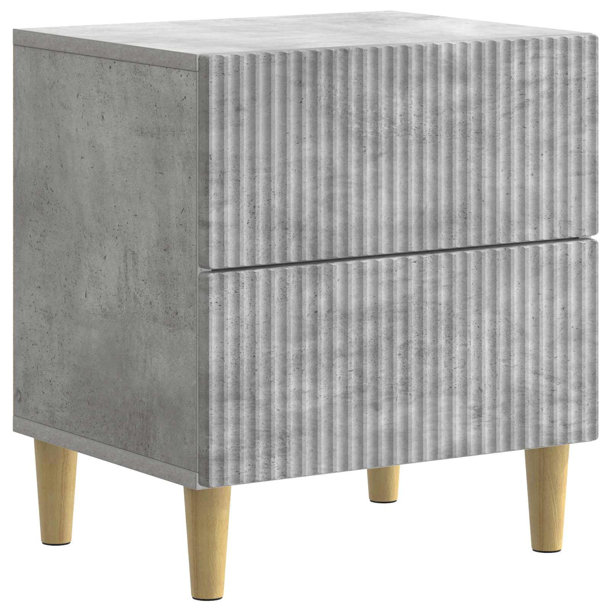 Natskab 2 stk. Betongrå 43 x 34,5 x 48 cm Konstrueret træ