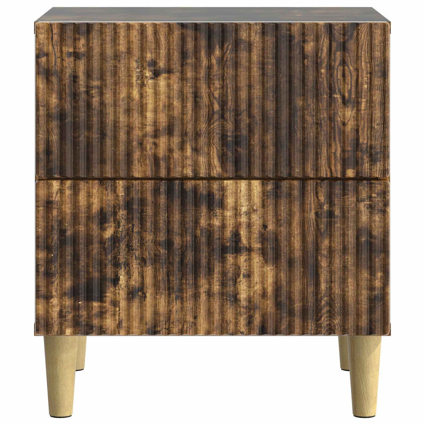 Natskab 2 stk. Røget eg 43 x 34,5 x 48 cm Konstrueret træ