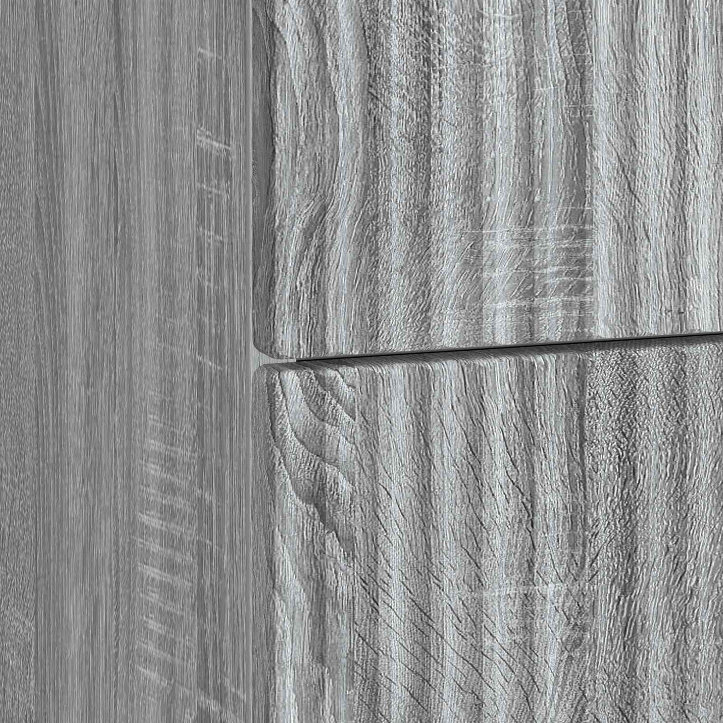 Natskab 2 stk. Grå sonoma-eg 43 x 34,5 x 48 cm Konstrueret træ