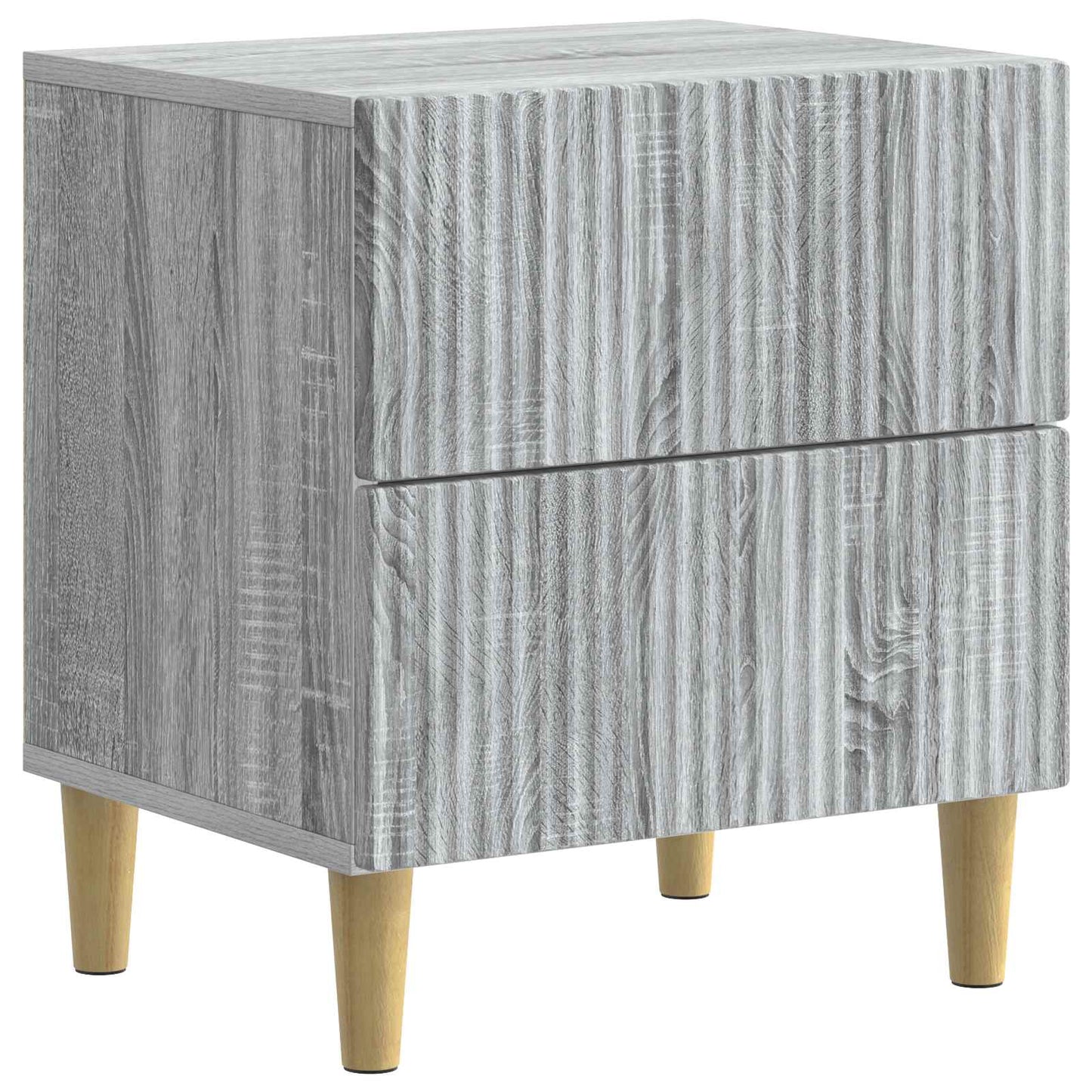 Natskab 2 stk. Grå sonoma-eg 43 x 34,5 x 48 cm Konstrueret træ