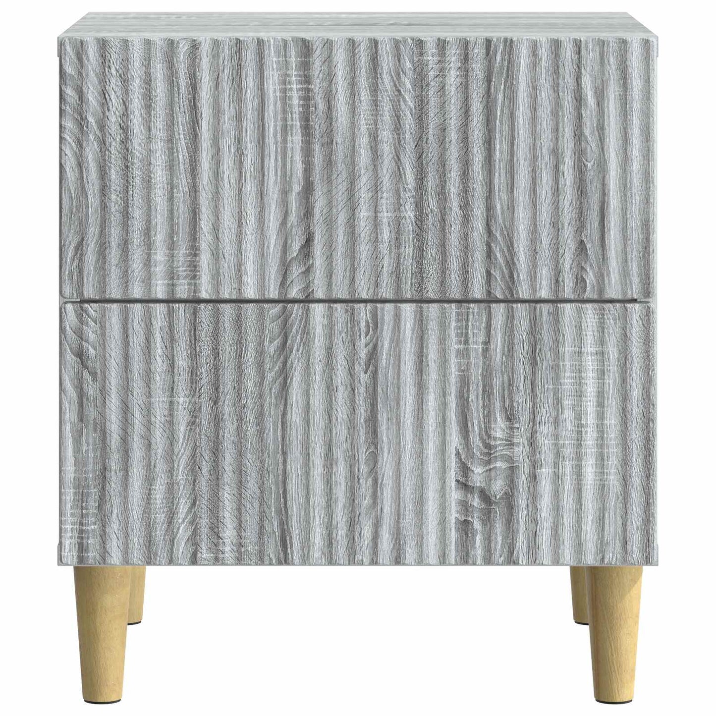 Natskab 2 stk. Grå sonoma-eg 43 x 34,5 x 48 cm Konstrueret træ
