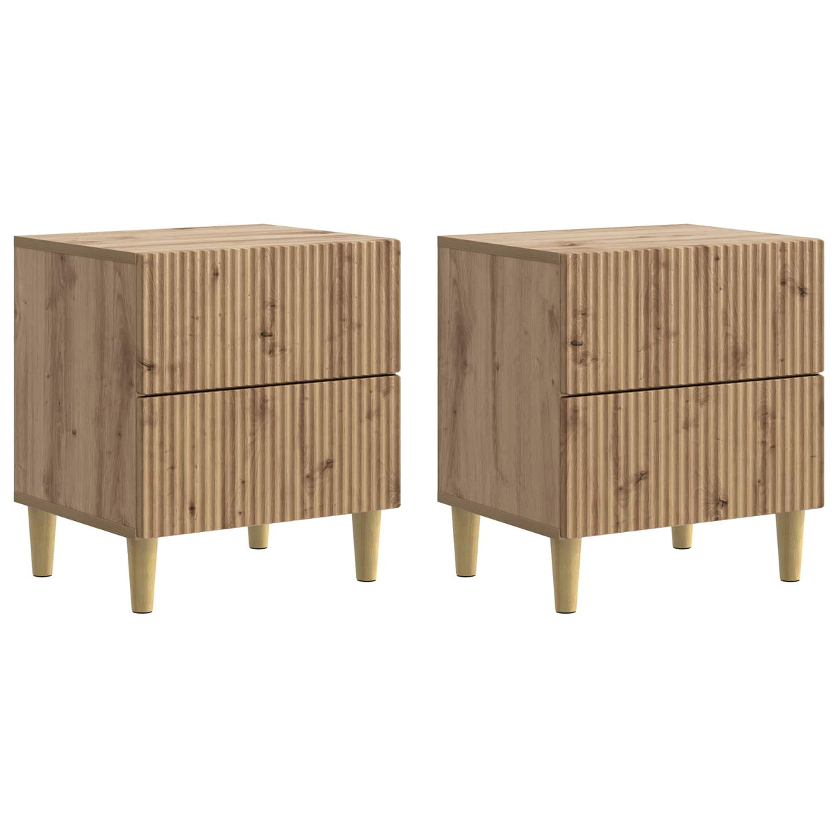Natskab 2 stk. Artisan-eg 43 x 34,5 x 48 cm Konstrueret træ