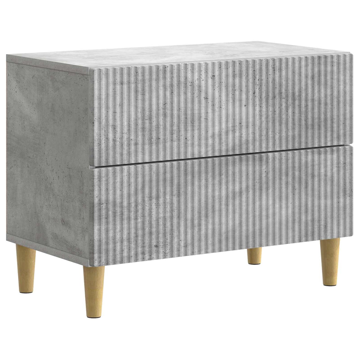 Natskab med skuffe Betongrå 62 x 34,5 x 48 cm Konstrueret træ