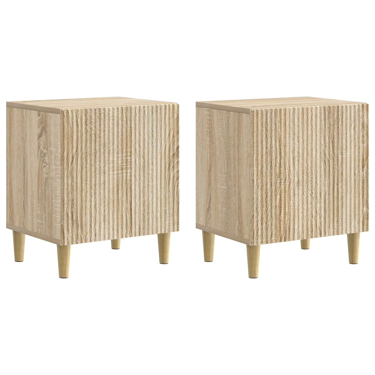 Natskab 2 stk. Sonoma-eg 43 x 34,5 x 50 cm Konstrueret træ