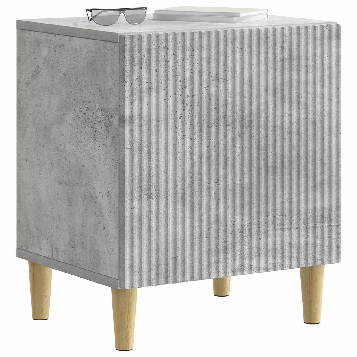 Natskab Betongrå 43 x 34,5 x 50 cm Konstrueret træ