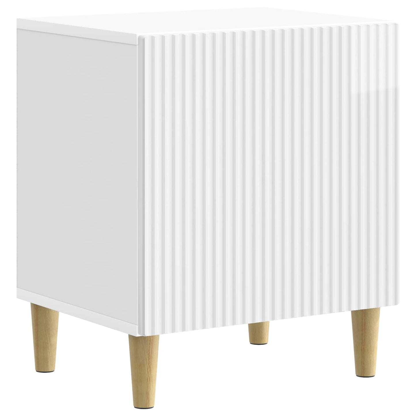 Natskab Hvid højglans 43 x 34,5 x 50 cm Konstrueret træ