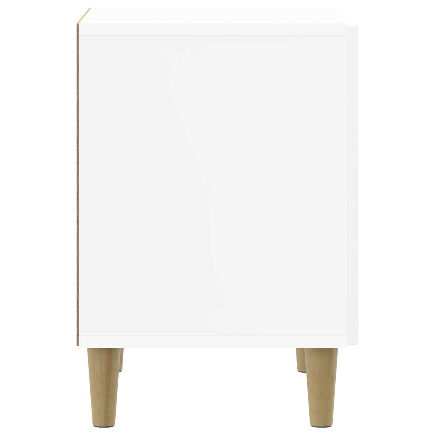 Natskab Hvid højglans 43 x 34,5 x 50 cm Konstrueret træ