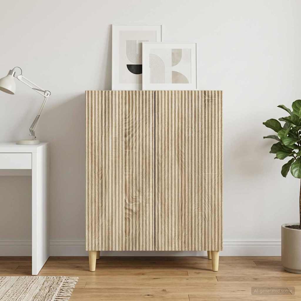 Sideboard Sonoma-eg 66 x 34,5 x 90 cm Konstrueret træ