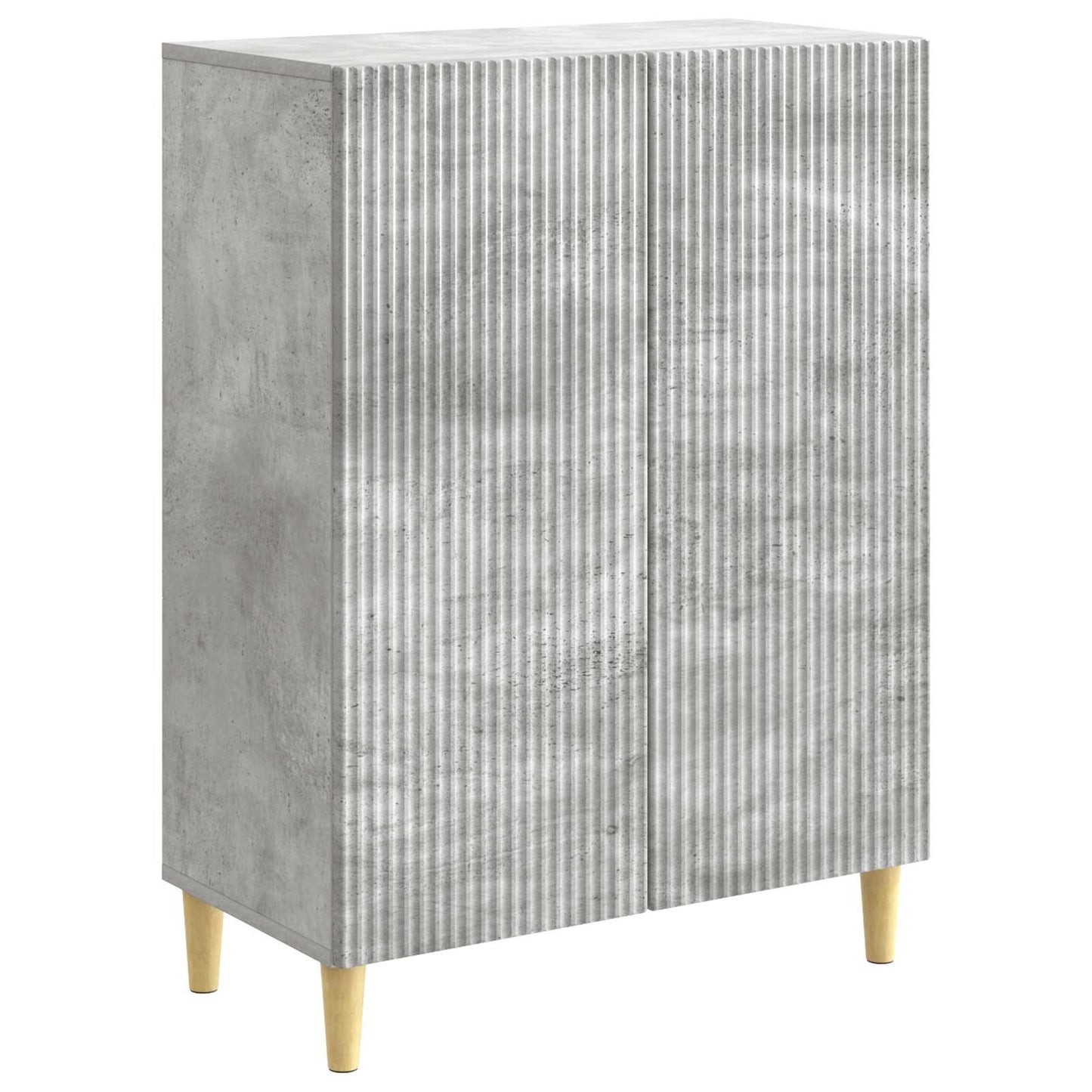 Sideboard Betongrå 66 x 34,5 x 90 cm Konstrueret træ