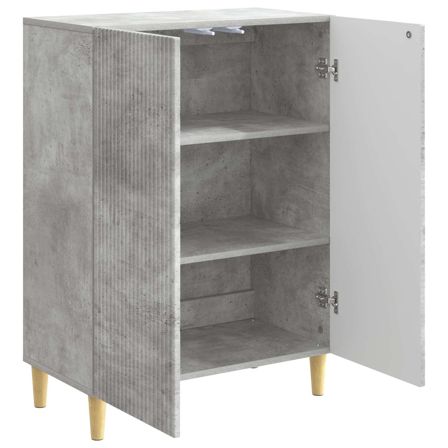 Sideboard Betongrå 66 x 34,5 x 90 cm Konstrueret træ