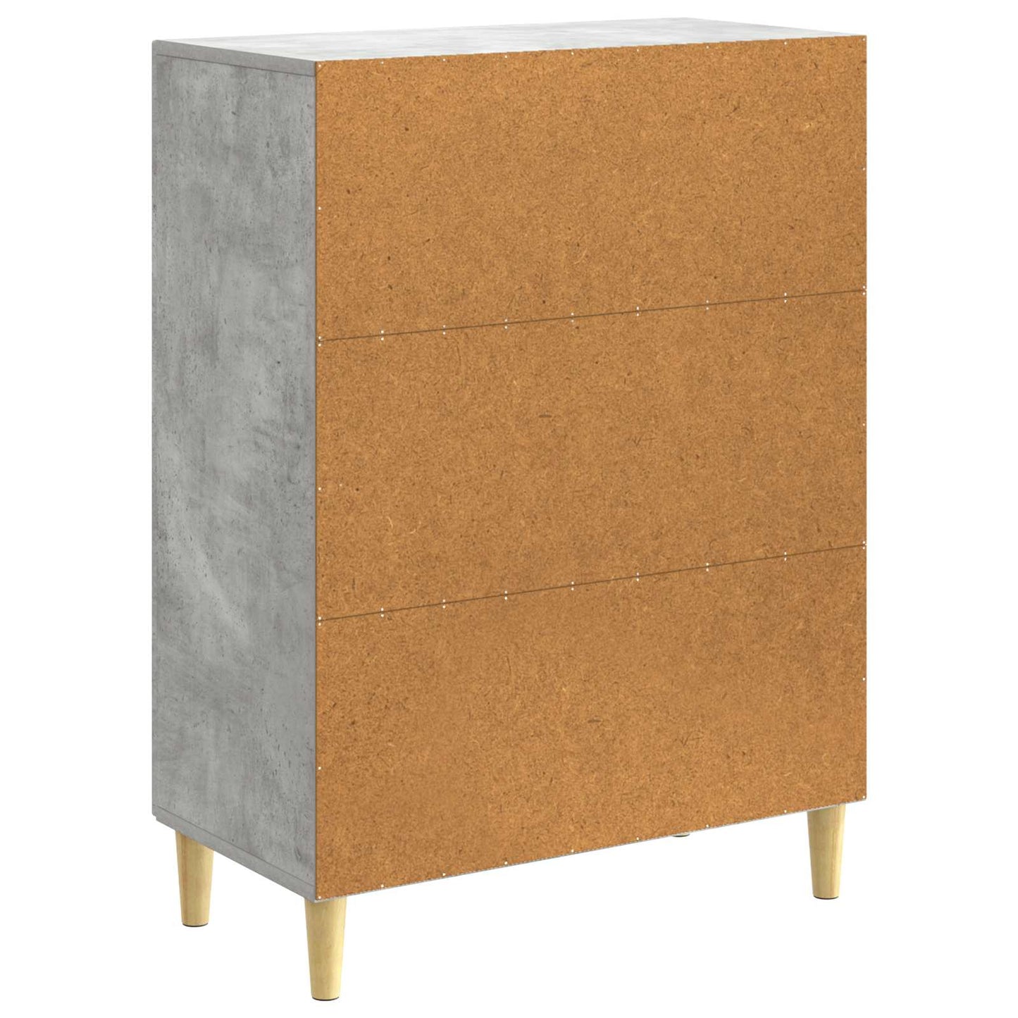 Sideboard Betongrå 66 x 34,5 x 90 cm Konstrueret træ