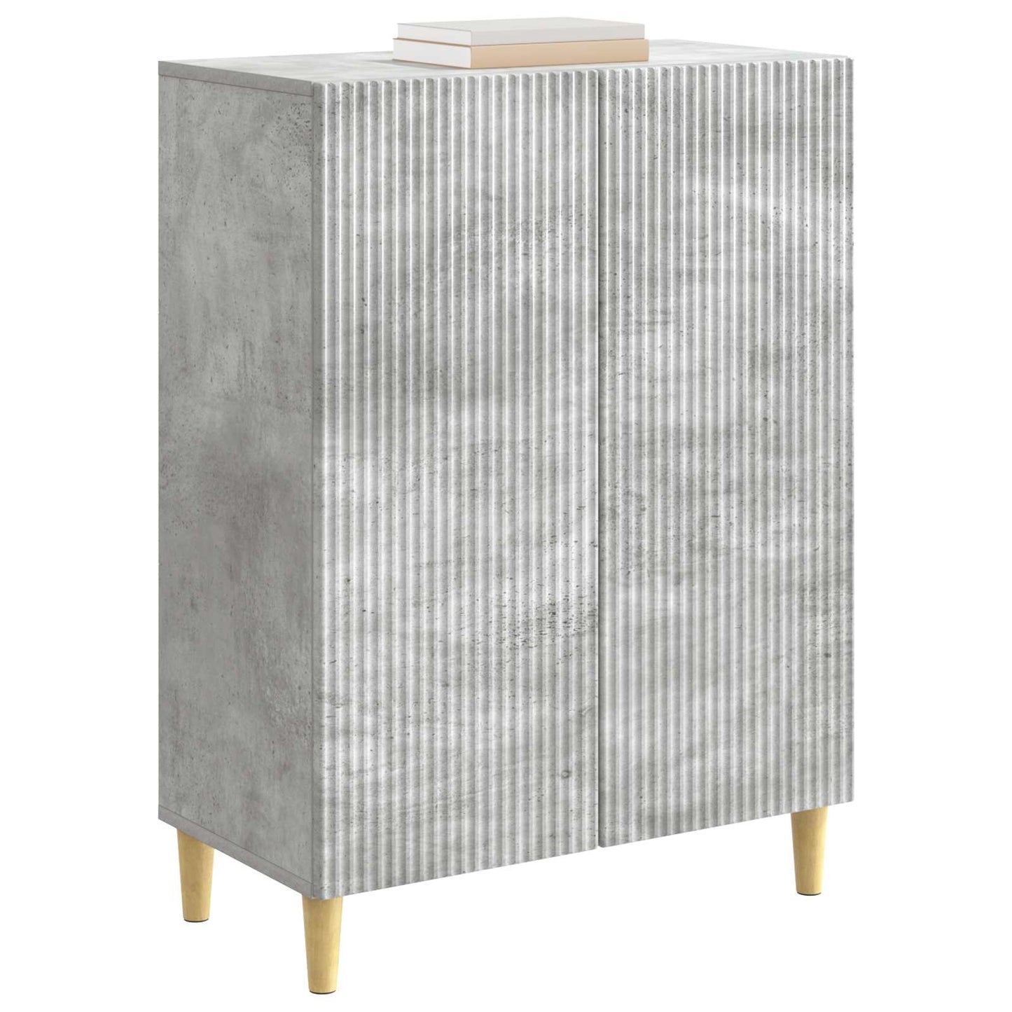 Sideboard Betongrå 66 x 34,5 x 90 cm Konstrueret træ