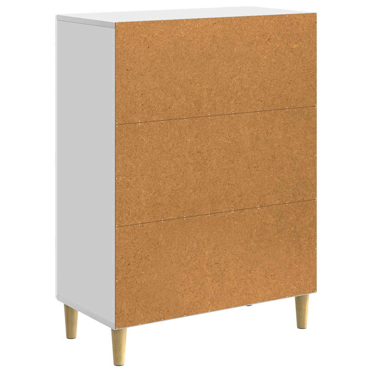 Sideboard Hvid højglans 66 x 34,5 x 90 cm Konstrueret træ