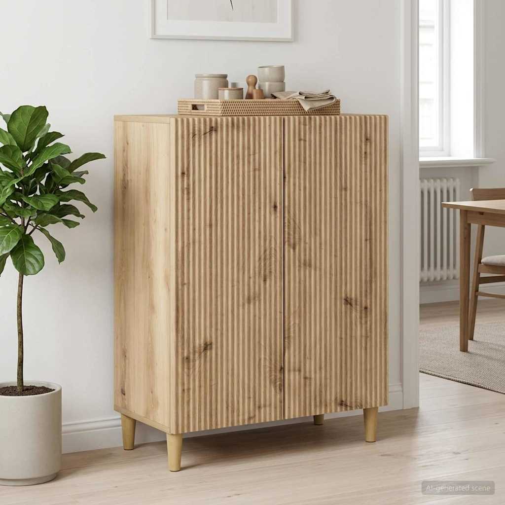 Sideboard Artisan-eg 66 x 34,5 x 90 cm Konstrueret træ