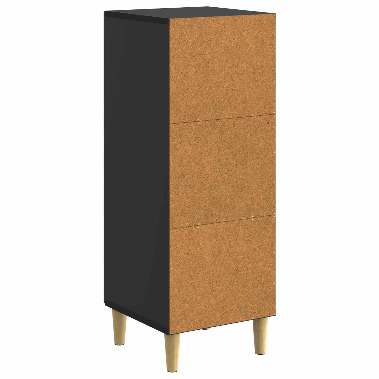 Sideboard Sort 33 x 34,5 x 90 cm Konstrueret træ