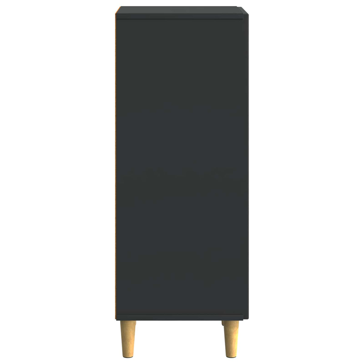 Sideboard Sort 33 x 34,5 x 90 cm Konstrueret træ