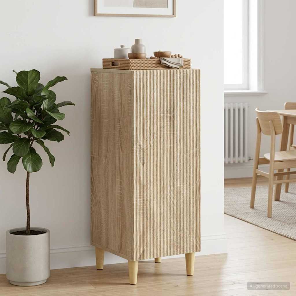 Sideboard Sonoma-eg 33 x 34,5 x 90 cm Konstrueret træ