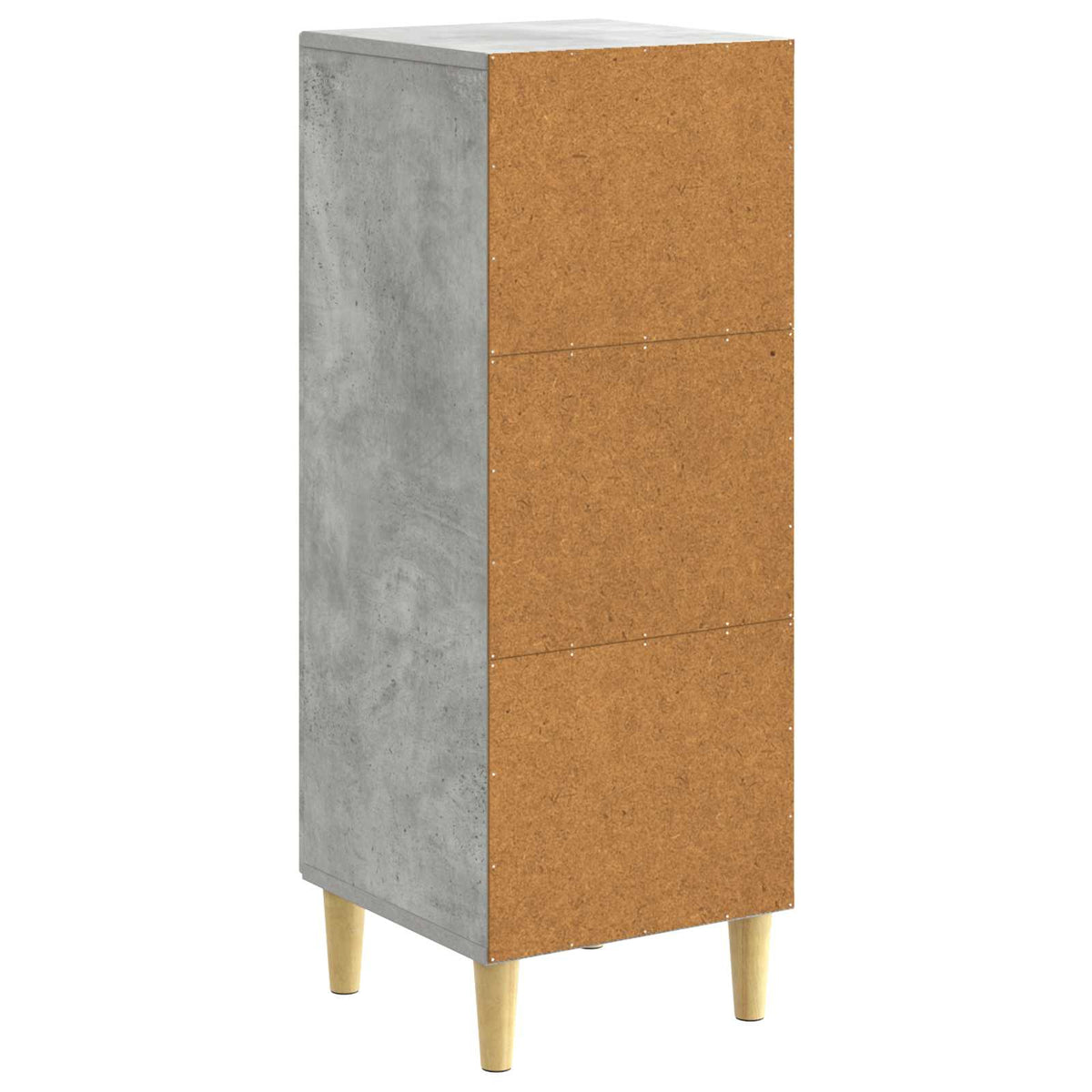 Sideboard Betongrå 33 x 34,5 x 90 cm Konstrueret træ