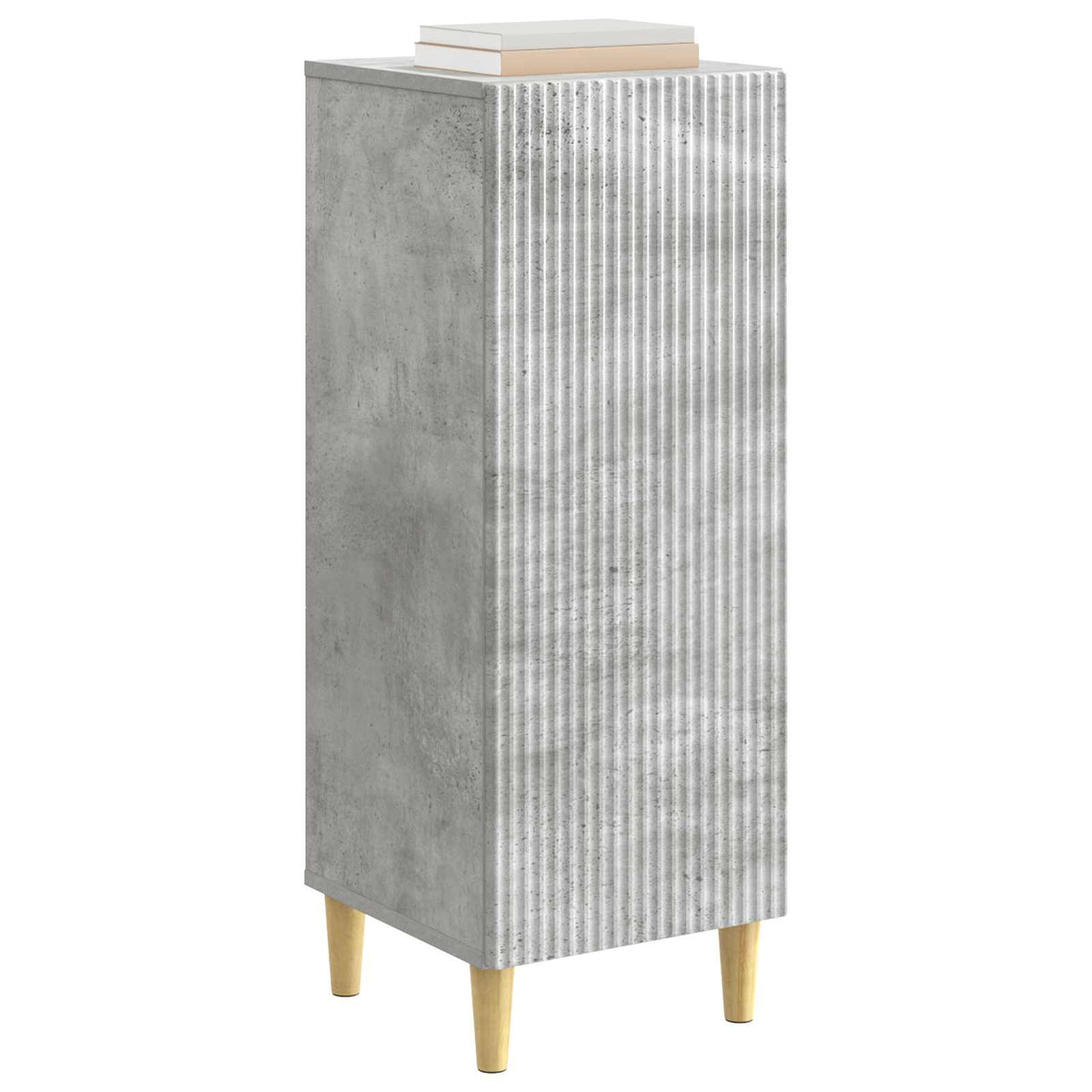 Sideboard Betongrå 33 x 34,5 x 90 cm Konstrueret træ
