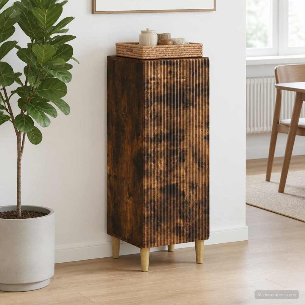 Sideboard Røget eg 33 x 34,5 x 90 cm Konstrueret træ