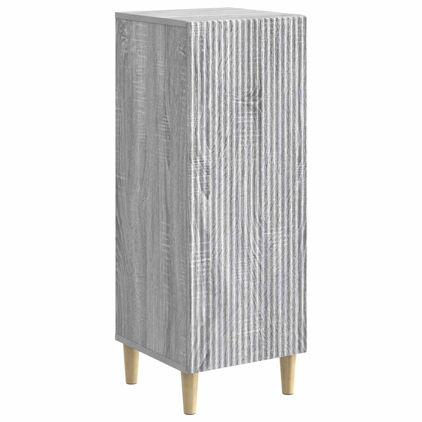 Sideboard Grå sonoma-eg 33 x 34,5 x 90 cm Konstrueret træ