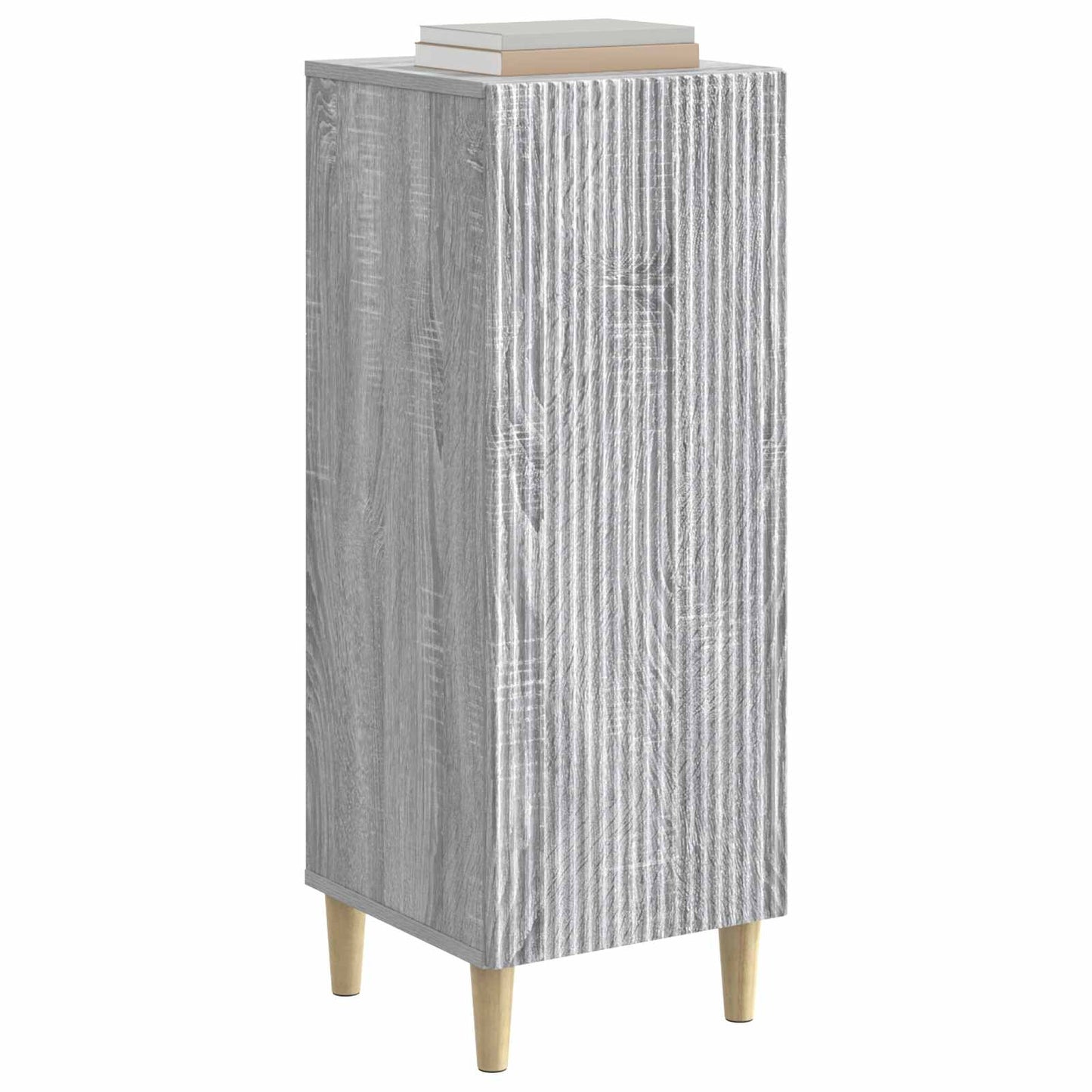 Sideboard Grå sonoma-eg 33 x 34,5 x 90 cm Konstrueret træ