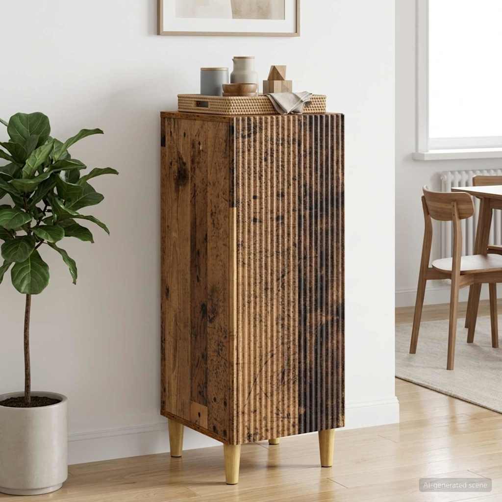 Sideboard Gammelt træ 33 x 34,5 x 90 cm Konstrueret træ