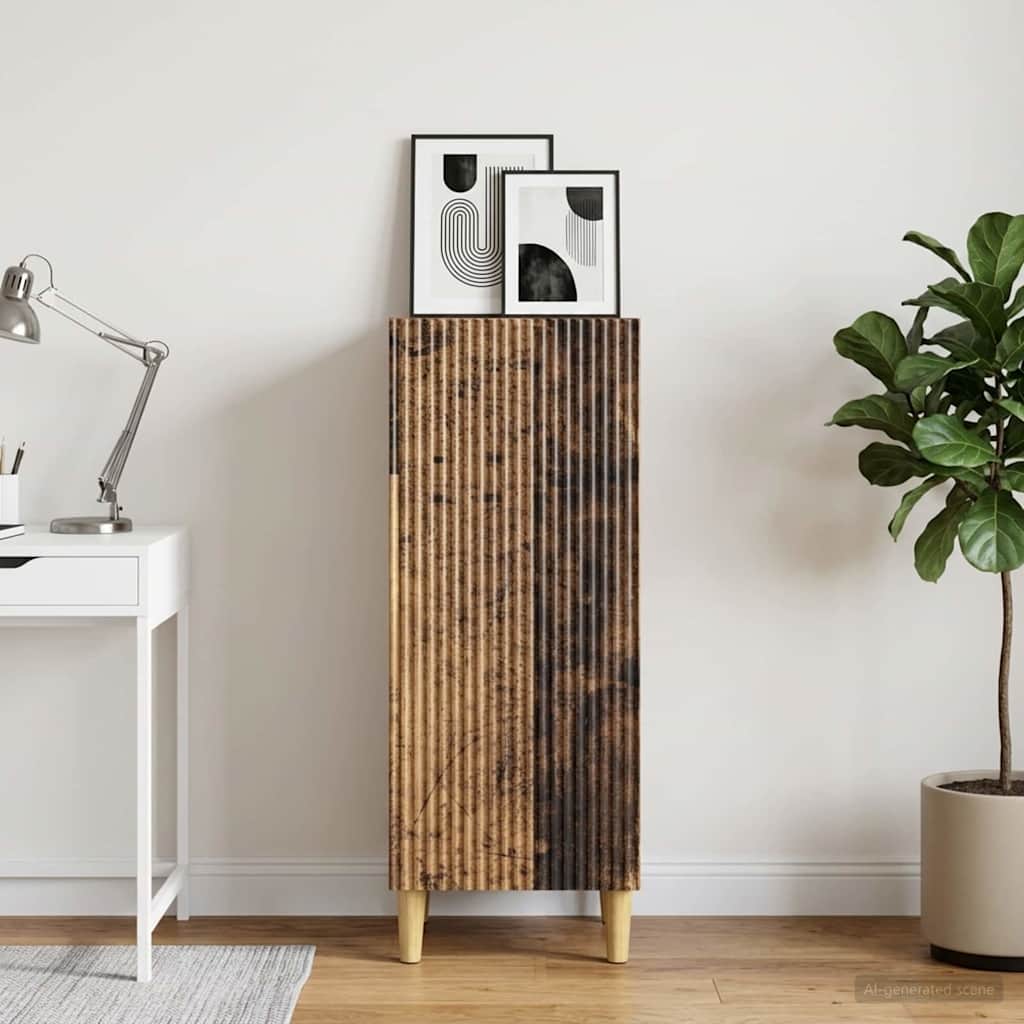 Sideboard Gammelt træ 33 x 34,5 x 90 cm Konstrueret træ